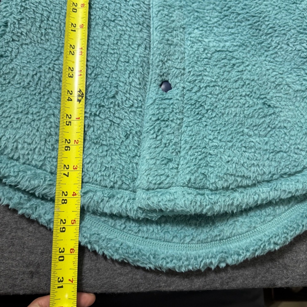 NEW Outerknown High Cloud Sherpa Fleece Shirt Jacket Aqua Blue Mens M 1580003 - Picture 7 of 7